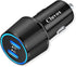 Cluvox 20W Dual USB C Fast Car Charger for iPhone 15 Pro Max/Plus, Galaxy S23/S22, Google Pixel 8/7, Type C Adapter