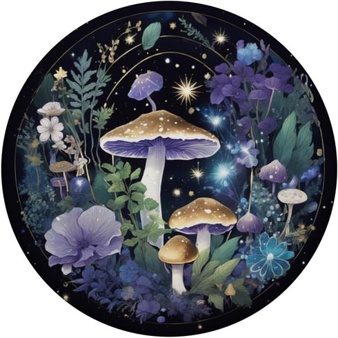 Vintage Witchy Magical Crystals Purple Boho Mushroom PopSockets Standard PopGrip