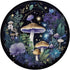 Vintage Witchy Magical Crystals Purple Boho Mushroom PopSockets Standard PopGrip