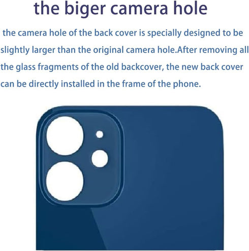 Yuntunele 13 6.1 inches Set Back Covers Glass Replacement Compatible with iPhone All Carriers with Professional Tool