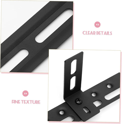 Angoily Heavy Duty Metal Speaker Mount Bracket - Easy Install TV Stand Accessory