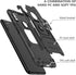 Samsung A11 Phone Case with Screen Protector, Hard Rubber Bumper with 360° Rotation Ring Kickstand