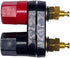 CESS Dual Binding Post 4mm Banana Socket, 2 Way Gold-Plated Speaker Binding Posts, 4 Pack