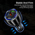 Car Charger Adapter, 5 Port QC3.0 Fast Charging Car Cigarette Lighter USB Charger, Compatible with iPhone, Android,