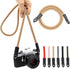 Camera Strap Vintage 100cm Nylon Climbing Rope Neck Shoulder Strap for Micro Single and DSLR Cameras (Brown)
