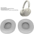 Ear Cushions Replacement for WH 1000XM5 Wireless Headset, Protein Leather Headphone Cushions with Cotton Pads, Noise Insulation Memory Foam Sponge Cushions for XM5 (Platinum Silver)