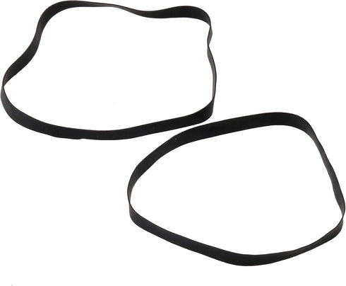 Lovermusic 20Pcs Flat Cassette Tape Machine DVD Drive Rubber Belt Replacement, Black