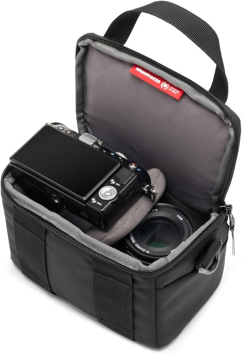 Manfrotto Advanced Shoulder Bag XS III for Reflex and Mirrorless Camera with Lens, Tripod Mount, Rain Cover