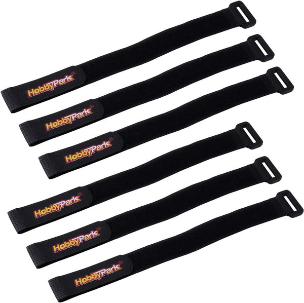 HobbyPark 20x300mm RC Battery Straps, Reusable Fastening Straps, Adjustable Cinch Straps (6PCS)