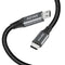 AGVEE 6ft USB-C OTG to Micro USB Cable (2 Pack) - Braided Charger for Samsung Galaxy, LG, PS4, Xbox, Android - Dark Gray
