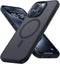 Lamicall iPhone 15 Pro Max Magnetic Case - Slim Translucent Hard Cover, Military Grade Shockproof, Anti-Slip Edge,