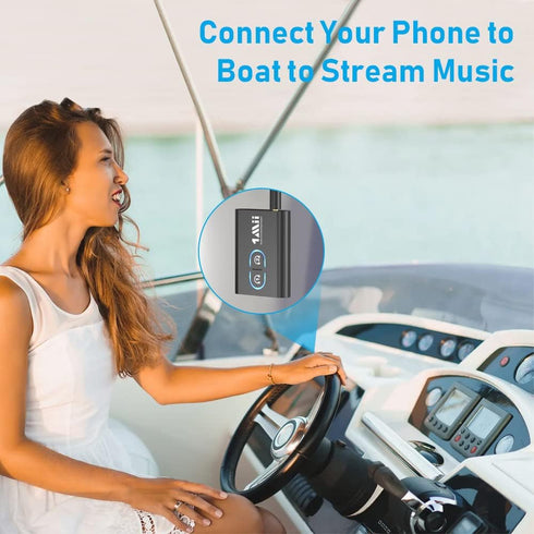 1Mii Bluetooth 5.3 Transmitter Receiver for TV, Wireless Headphones, Dual Link AptX Adaptive/Low Latency/HD Audio, Aux
