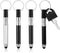 QFGasre 3 Pcs Mini Stylus Pen with Keyring Loop, Portable Capacitive Stylus Touchscreen