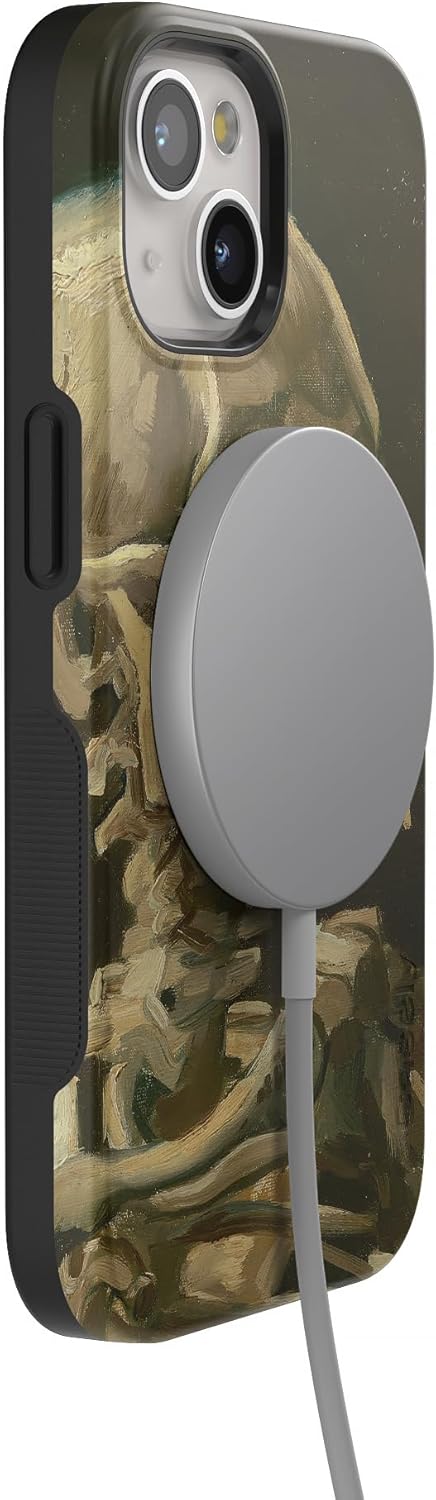 Casely iPhone 15 Case | After Hours | Van Gogh Skeleton | Bold Case | Compatible with MagSafe