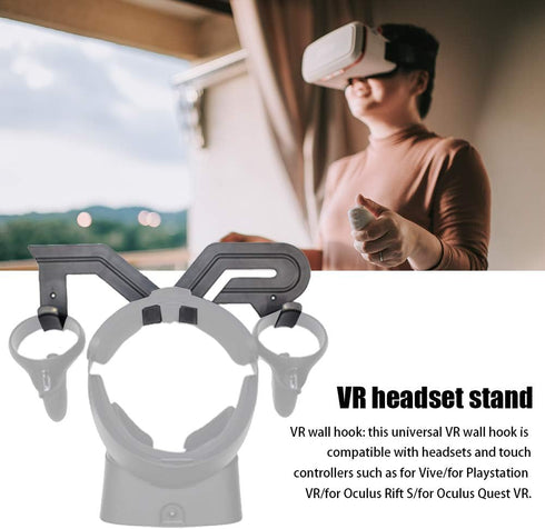 CALIDAKA VR Headset Stand - Black Portable Electronic Device Stand, Compatible with Headphones