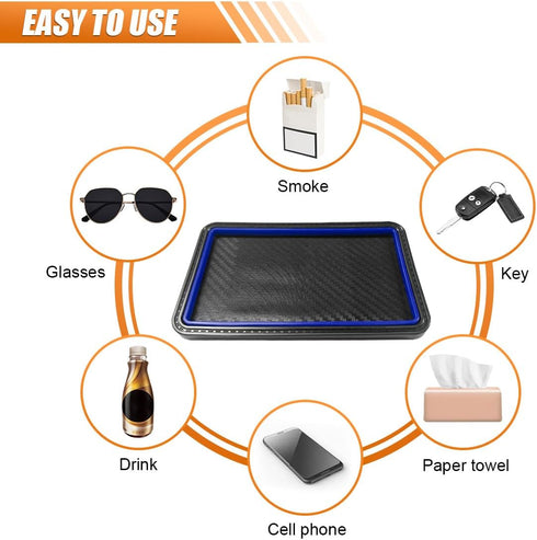 YoRise 7.83" 4.64" Car Dashboard Anti-Slip Mat, x Car Dashboard Mat, Cell Phone Holder Accessories, Non-Slip Adhesive