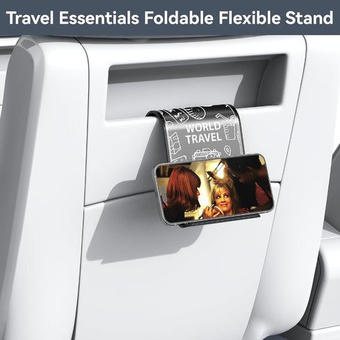 Airplane Phone Holder Mount, Flexible Travel Essentials Tablet Holder for Flying, Desk, Compatible with iPhone,