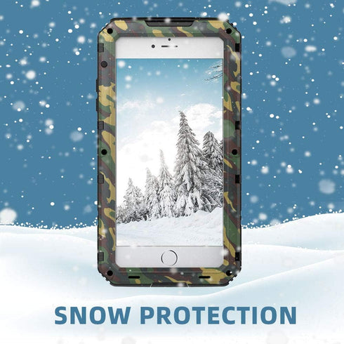 Mitywah Waterproof iPhone 7/8 Case - Heavy Duty Metal, Full Body Protection, Shockproof, Dustproof, Military Grade
