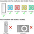 2 Pack, 10.5cm USB Power Charger Sync Data Transfer Cable for iPod Shuffle, 3.5mm Jack/Plug to USB Charger Cable