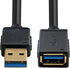 DTECH USB 3.0 Extension Cable, 10ft Type A Male to Female Adapter with Gold Plated Connector, Black, 10 Feet