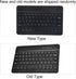 Wireless Bluetooth Keyboard for Phone, Mini Portable Bluetooth Keyboard with A Protective Case, Foldable Keyboard for