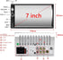 Podofo Double Din Bluetooth Car Stereo with Backup Camera, 7" Touch Screen, MP5 Player, Bluetooth Hands-Free Call