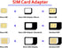 New Nano and Micro Sim Adapter with Eject Pin Needle - 10 Pack