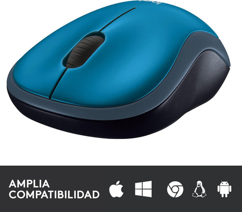 Logitech M185 Wireless Mouse, 2.4GHz with USB Mini Receiver, 12-Month Battery Life, 1000 DPI Optical Tracking,