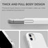 iPhone 11 Case - SURPHY Compatible with Thickening Design Liquid Silicone (with Microfiber Lining) - White