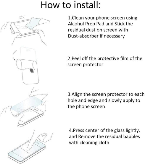 Orzero Compatible for OnePlus Nord N100, 3 Pack Tempered Glass Screen Protector + 2 Pack Flexible Camera Lens