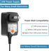Powseed Universal AC Adapter, 3V to 12V, 12W AC/DC Power Adapter for Household Electronics, Routers, Speakers