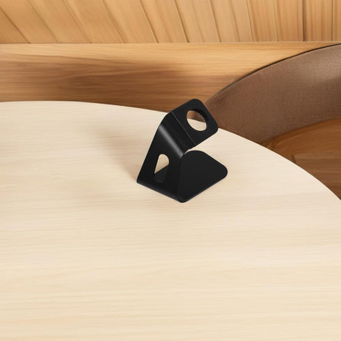 SHOWERORO Watch Charging Stand Desktop Holder Compatible with Smartwatch Nightstand Mode, Black Tabletop Charging Base