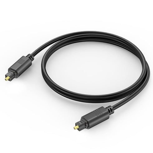 Digital Optical Audio Cable 3 Feet, Spdif Fiber Optic Short Cord, Toslink