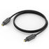 Digital Optical Audio Cable 3 Feet, Spdif Fiber Optic Short Cord, Toslink