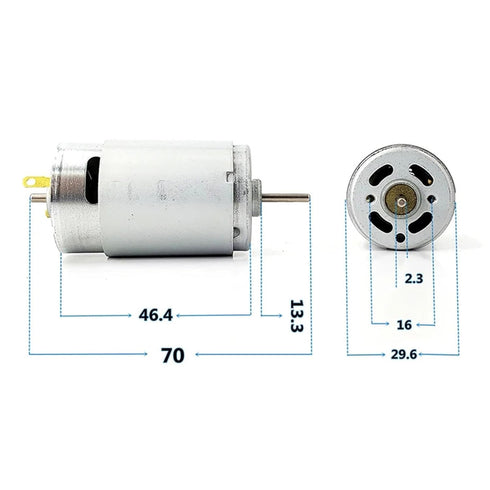 ILQMEHV 1pc RP390-ST/23115 28mm 12V 14V 18V 8100RPM Mini Electric Motor Carbon Brush Motor DIY Toy Car Boat Model