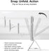 MOFT Phone Tripod Stand for iPhone 16/15/14/13/12 Series, Strong Magnets, Angle Adjustment, MagSafe Compatible, Seafoam