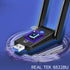 AC1300 Dual Band WiFi Wireless Network Card + BT 5.0 Adapter, USB 3.0 1300M 802.11ac Bluetooth 5.0 for Laptop PC.