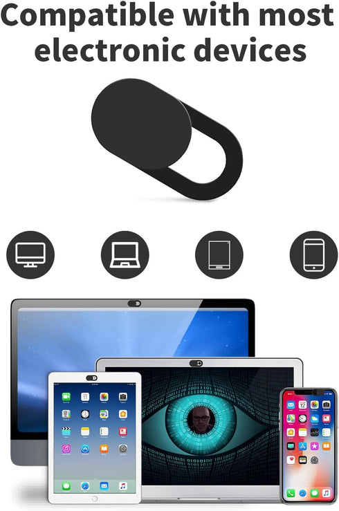 8 Pack 0.027in Webcam Cover Slide - Ultra Thin Camera Privacy Cover for Laptop, Desktop, PC, MacBook Pro, iMac, Mac