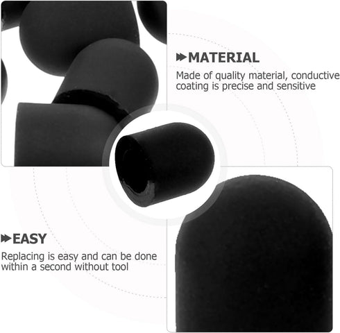 15Pcs Replacement Stylus Tips for No Touch Door Opener Tools - Capacitive Silicone Rubber Stylus Tips