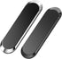 SALEX Flat Magnetic Phone Mounts 2 Pack, Black & Silver Cell Phone Holder for Car Dashboard and Wall Mount