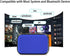 Cuifati Wireless Bluetooth Speaker, Portable Mini Subwoofer with FM Radio & Crystal Clear Stereo Sound - Blue