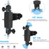 HOLACA 2-in-1 Weatherproof Gutter Mount for solar panel/super solar panel and spotlight cam pro/plus, stick up cam battery/wired camera. Compatible with other 1/4 screw cameras and solar panels.