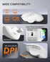 Uiosmuph G09 BT5.1 2.4Ghz Bluetooth Wireless Mouse, & Rechargeable Computer Mouse with USB Receiver and Type C Adapter