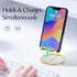 CREECHWA Gold Desk Accessories, Electroplated Metal Phone Holder and Bussiness Card Stand, Cute Office Supplies