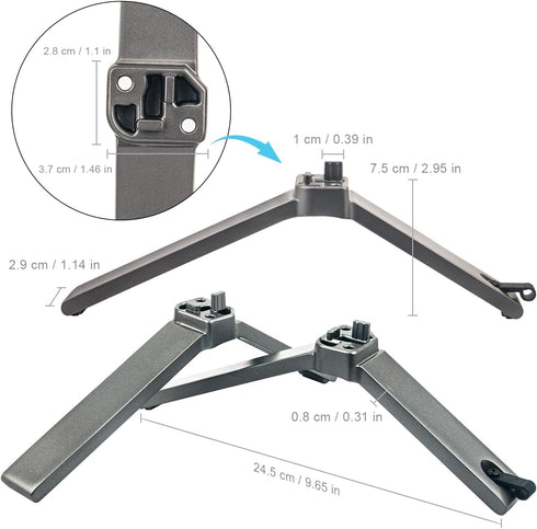AIDITIYMI 2087L 2087R 50C350U 50C350KU 55C350LU 50C350LU 50 55 Inch C350 4K TV Base Stand, TV Stand Legs Replacement