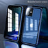 Anti-Peeping Case for iPhone 12 Pro, Camera Lens Protector Privacy Screen Aluminum Alloy Metal Bumper Glass Cover (Gold)