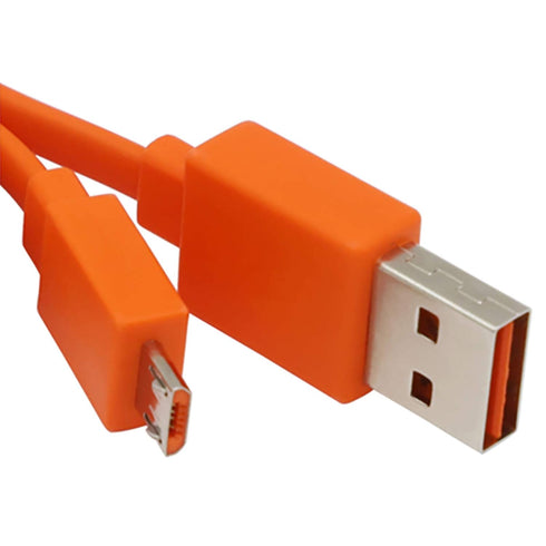 JAINTA USB Fast Power Charging Charger Cable Cord for JBL Wireless Bluetooth Speaker Earphone Headphone - 3.3FT & Orange