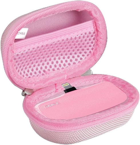 Hermitshell Hard Travel Case for iWALK 3350mAh / 4500mAh Ultra-Compact Power Bank (Only Case) (Pink)