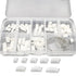 JST GH 1.25mm Connector Kit, 80 PCS Male Housing Plug Connectors with 500 PCS Plug Terminals, 2-10 Pin