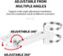 ZT-NET Security Camera Mount Corner Pole Mounting Bracket Universal Heavy-Duty Adjustable Holder for CCTV Cameras